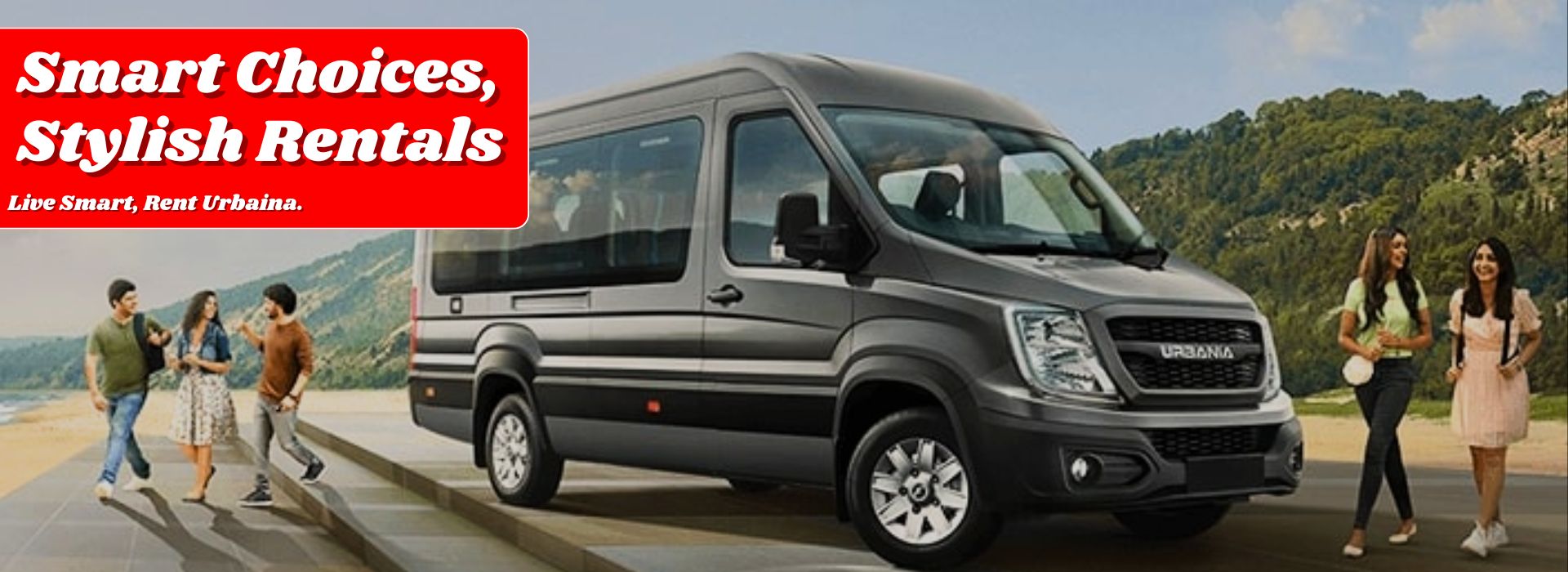 Urbania van rental service for airport pick-up drop and outstation travel from Delhi